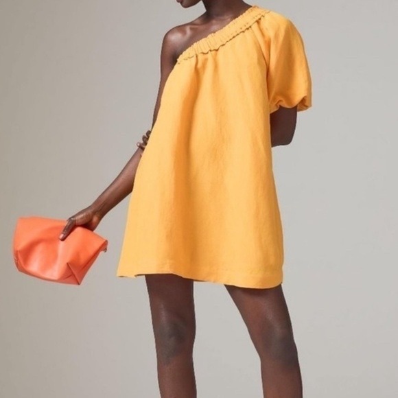Anthropologie One Shoulder Dress Women's Medium Mango Party Casual - Picture 2 of 7